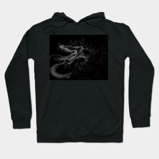 Barracuda Dragon in Negative Hoodie